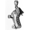 Skate Charm Sterling Silver (Solid) with moving wheels